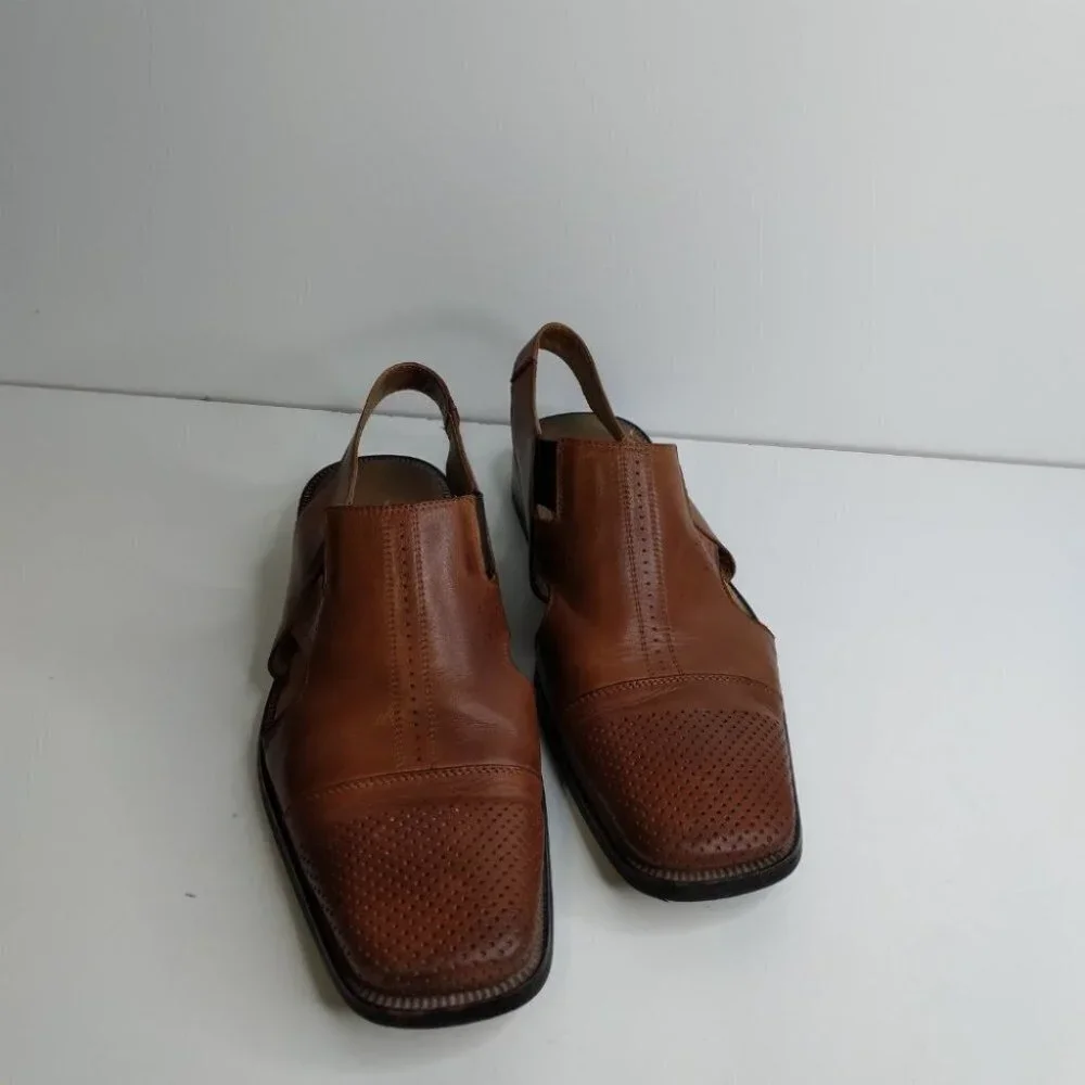 Stacy Adams  Brown Leather Sandals Size 8.5